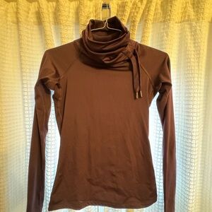 Nike Plum Funnel Neck Top